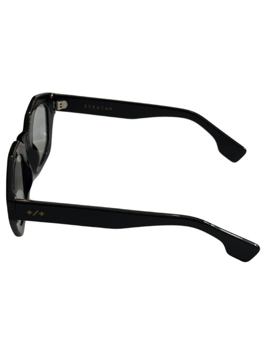 Strata Amplify Black Italian Sunglasses Blue Lens GUC $200 main image 4